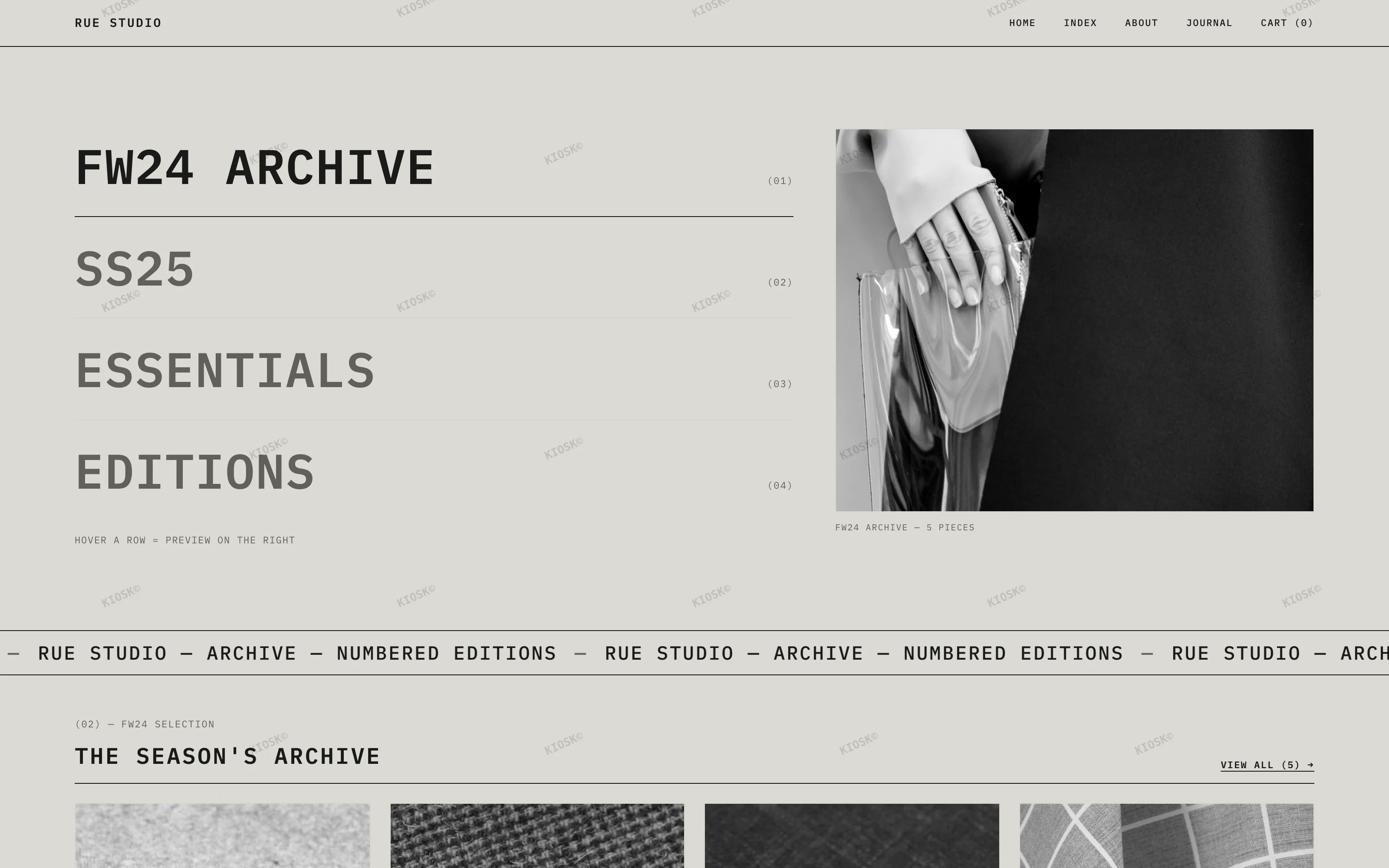 ARCHIVE — home page