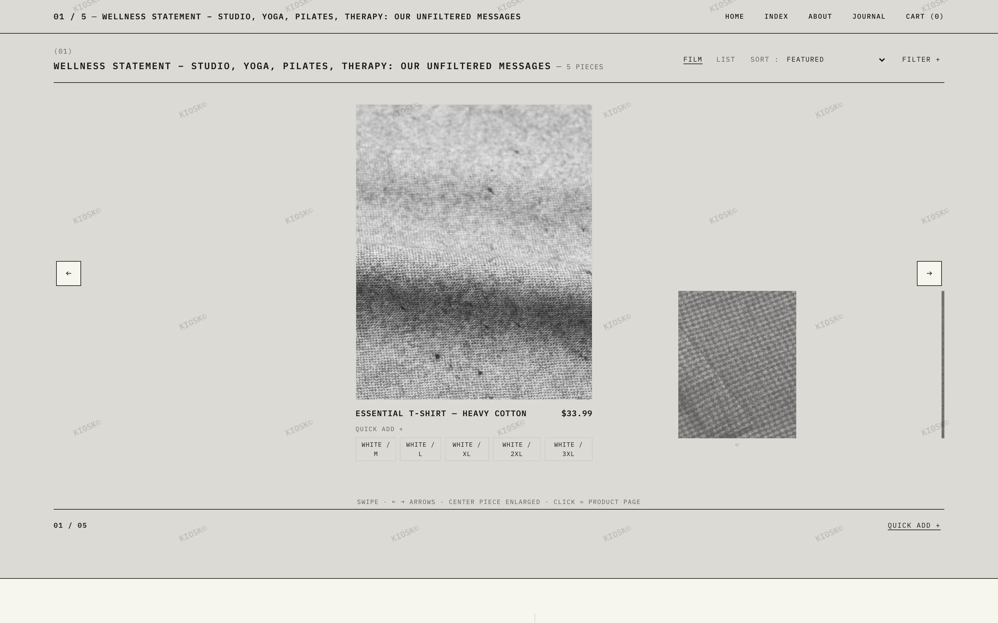 ARCHIVE collection — filmstrip