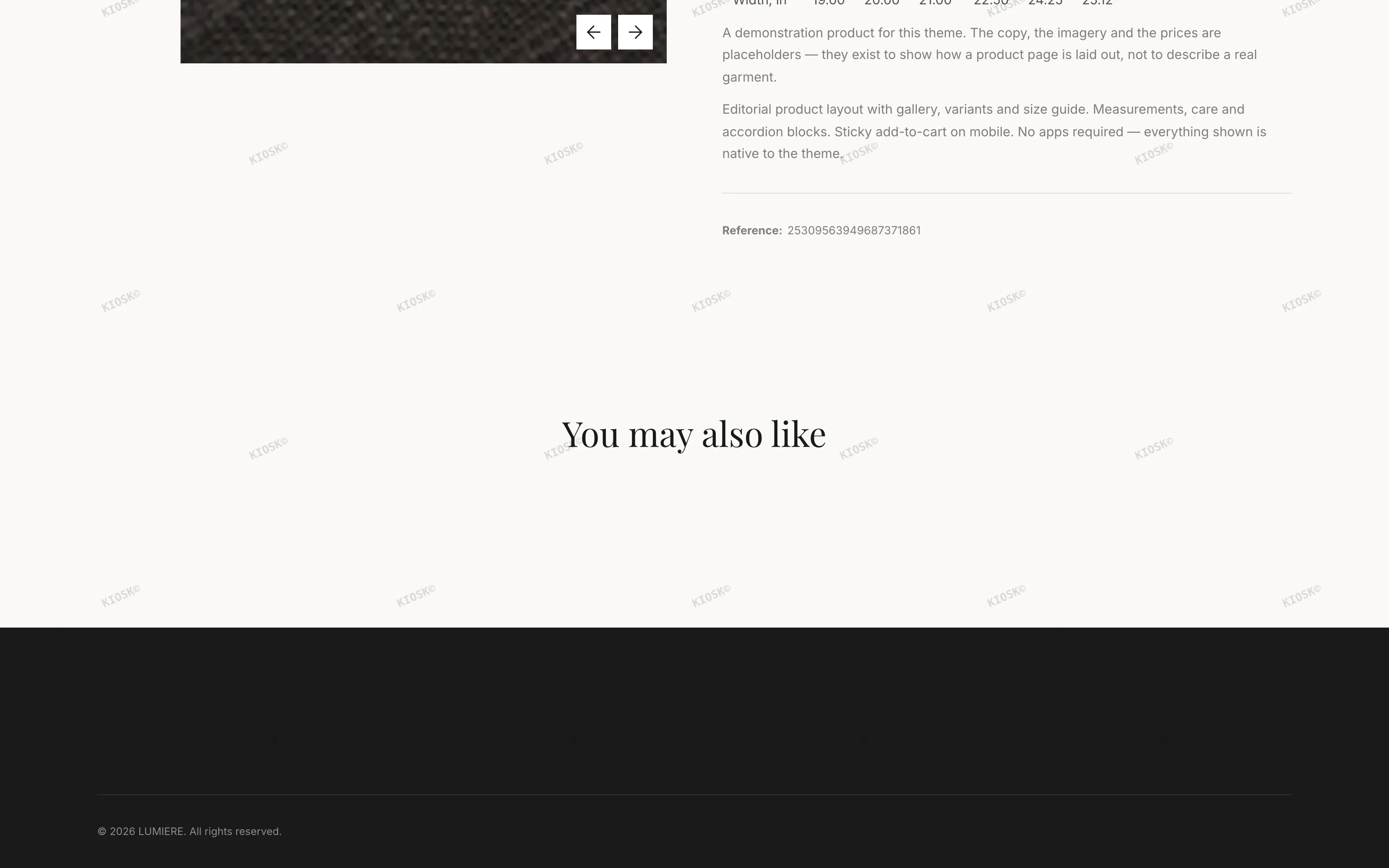 LUMIERE product page