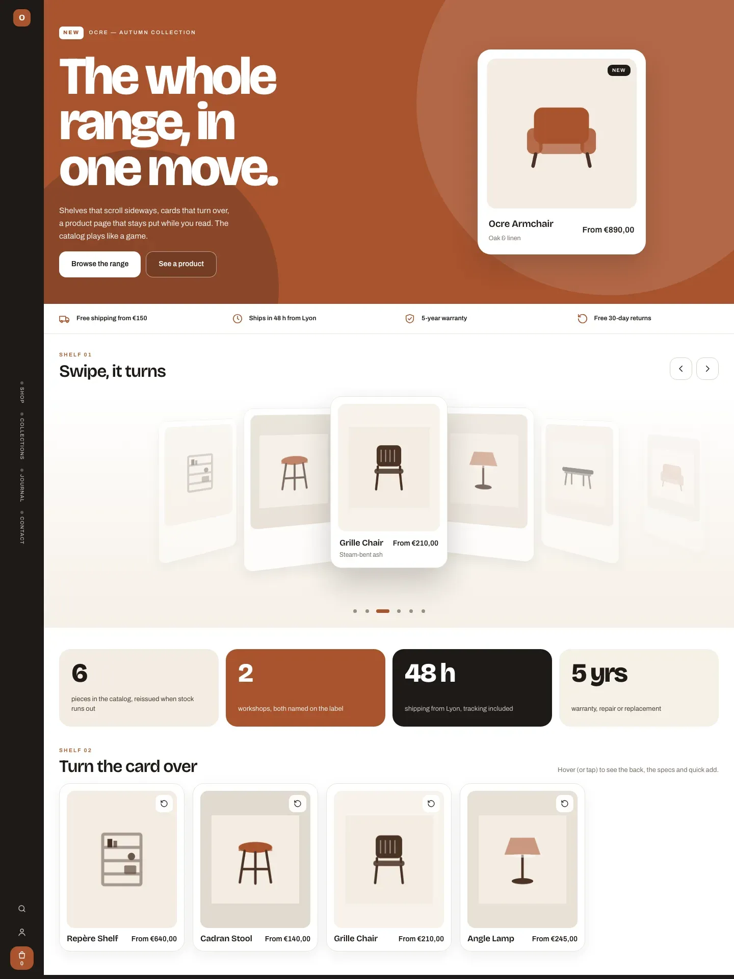 OCRE — demo storefront home page