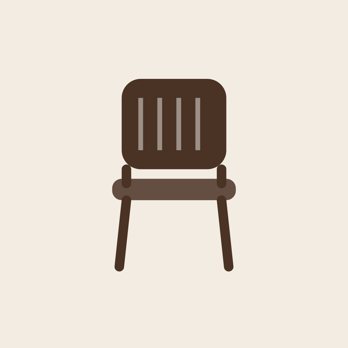 Grille Chair, line illustration